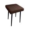 Taboret MAX D19 wenge (bardzo ciemny brązowy)  - podstawa czarna