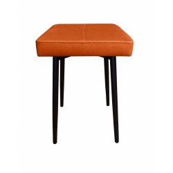 Taboret MAX D20 pomarańczowy  - podstawa czarna