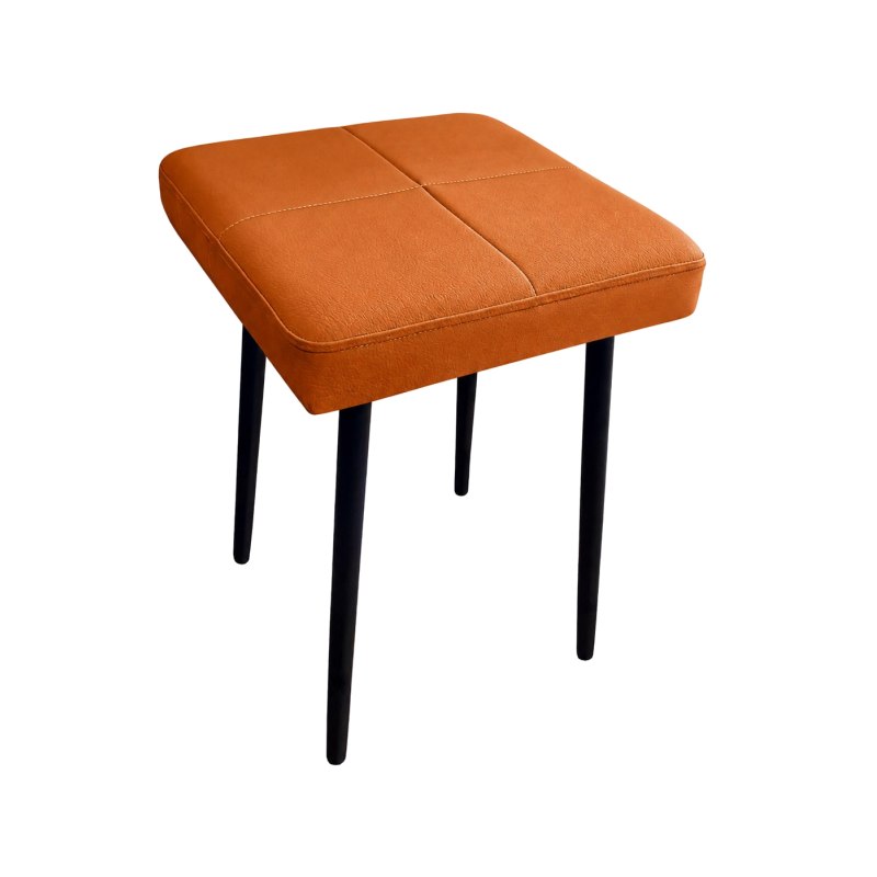 Taboret MAX D20 pomarańczowy  - podstawa czarna
