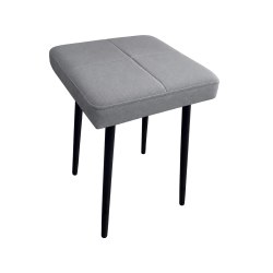 Taboret MAX D22 jasny szary  - podstawa czarna