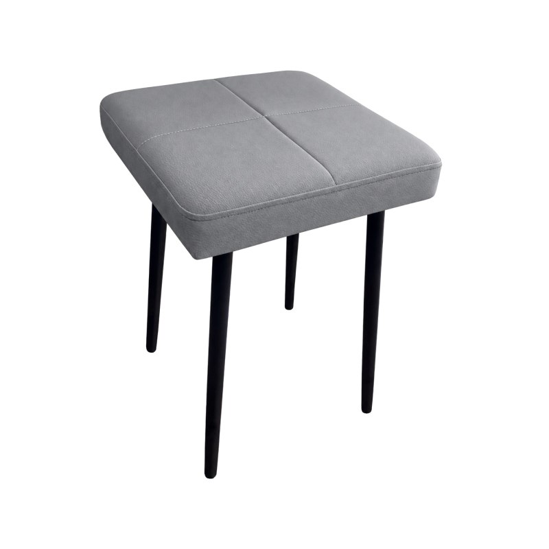 Taboret MAX D22 jasny szary  - podstawa czarna