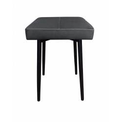 Taboret MAX D23 ciemny szary  - podstawa czarna