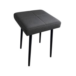 Taboret MAX D23 ciemny szary  - podstawa czarna
