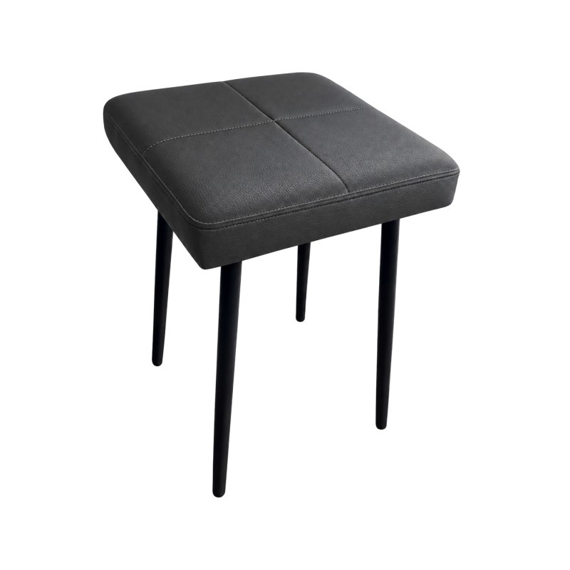 Taboret MAX D23 ciemny szary  - podstawa czarna