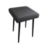 Taboret MAX D23 ciemny szary  - podstawa czarna