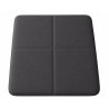 Taboret MAX D23 ciemny szary  - podstawa czarna