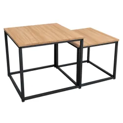 Stolik kawowy DUO Dąb Craft – zestaw 2 stolików kawowych