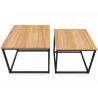 Stolik kawowy DUO Dąb Craft – zestaw 2 stolików kawowych