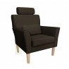 Fotel DENVER nogi buk MG05 - brązowy velvet