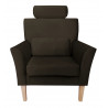 Fotel DENVER nogi buk MG05 - brązowy velvet