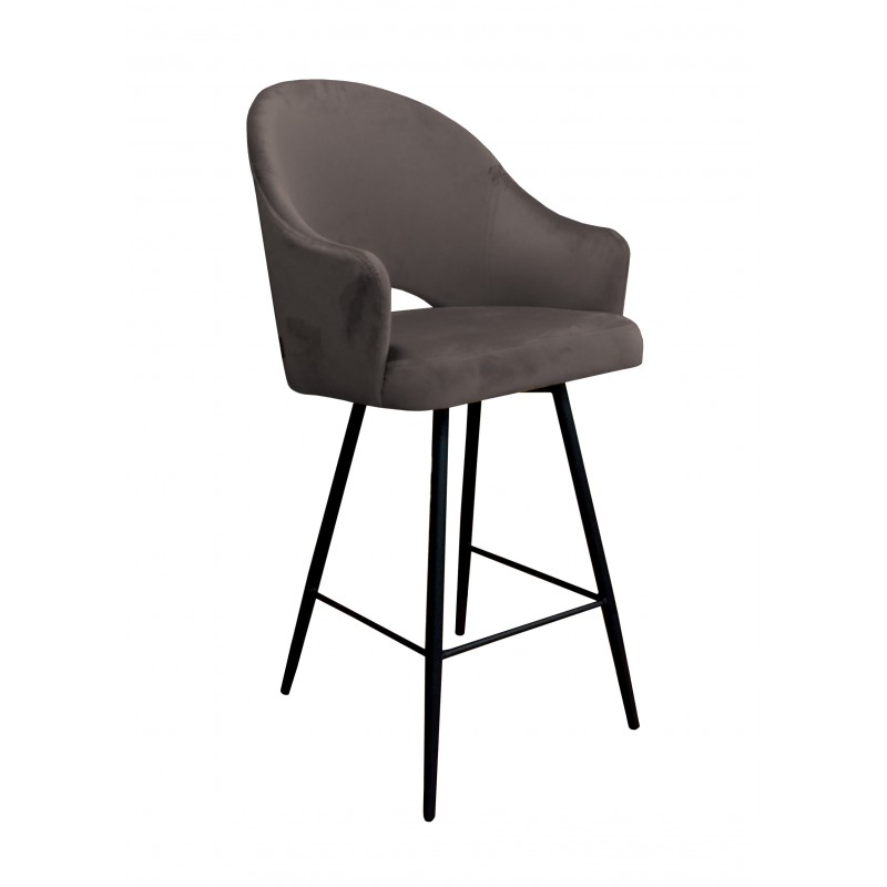 Krzesło barowe Velvet czarna podstawa MG05