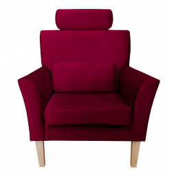 Fotel DENVER nogi buk MG31 - Velvet, regulowany zagłówek