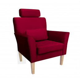 Fotel DENVER nogi buk MG31 - Velvet, regulowany zagłówek