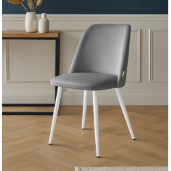 Krzesło GOYA z białymi nogami – elegancja, komfort i nowoczesny styl