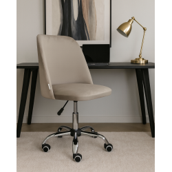 GOYA – nowoczesny fotel obrotowy z miękką tapicerką velvet