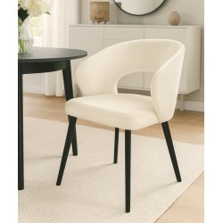 Krzesło welurowe AURA - Nowoczesne Krzesło do Jadalni