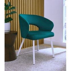 Krzesło AURA noga biała profil