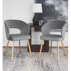 Krzesło welurowe AURA - Nowoczesne Krzesło do Jadalni