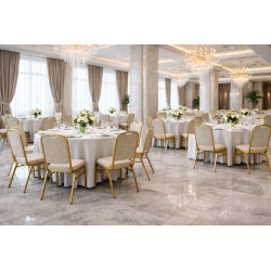 Krzesła na salę weselną – eleganckie modele